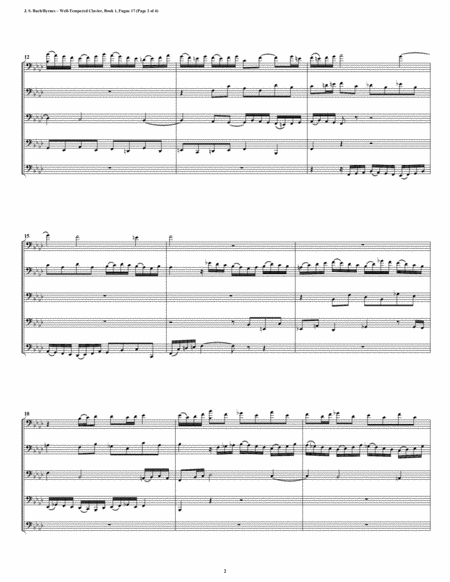 Fugue 17 From Well Tempered Clavier Book 1 Bassoon Quintet Page 2