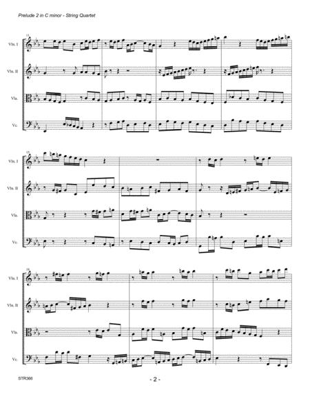Fugue 2 In C Minor Js Bach For String Quartet Page 2