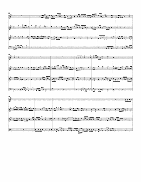 Fugue Bwv 949 Arrangement For 4 Recorders Page 2