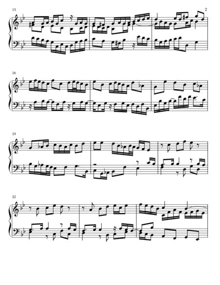 Fugue For Keyboard In B Flat Major Page 2