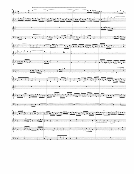 Fugue For Organ Bwv 578 Arrangement For 4 Recorders Page 2