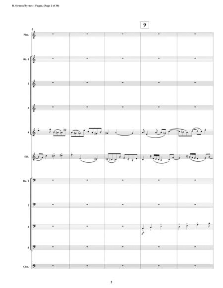 Fugue In A Minor By Richard Strauss For Strauss Fugue Double Reed Choir Piccolo 2 Flutes Page 2