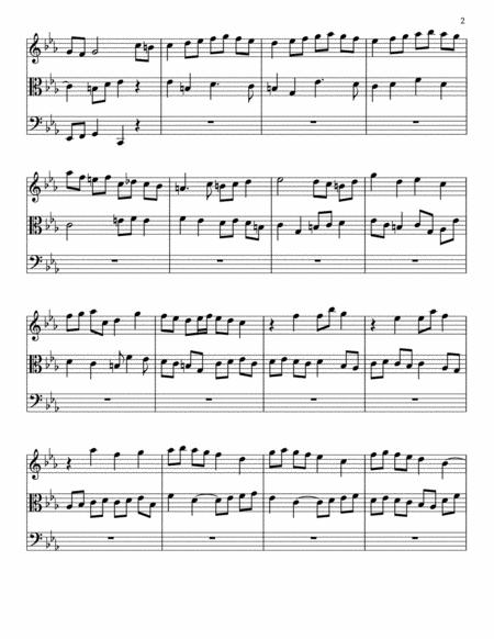 Fugue In C Minor For Trio Page 2