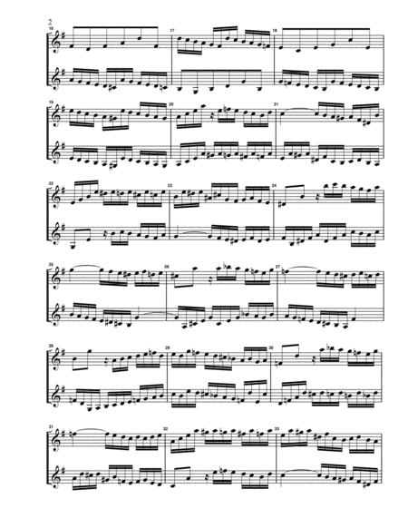 Fugue No 10 In E Minor From Wtc Book 1 For Clarinet Bass Clarinet Duet Page 2