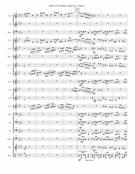 Fugue No 2 Well Tempered Clavier Book I Page 2