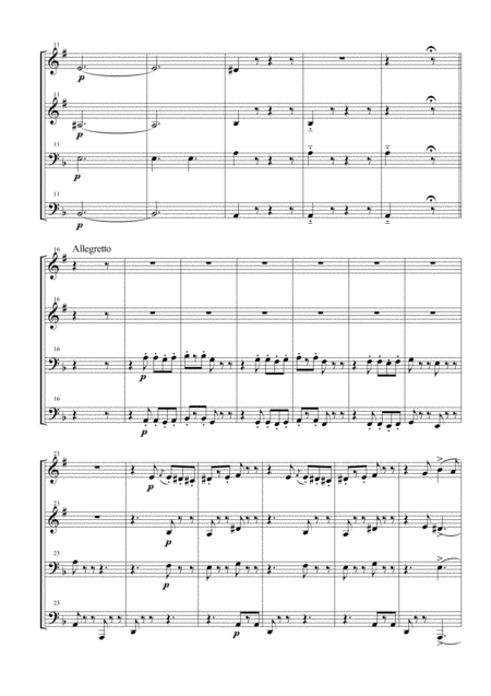 Funeral March Of A Marionette For Brass Quartet Page 2