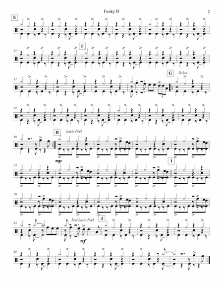 Funky D Flute Drum Set Page 2