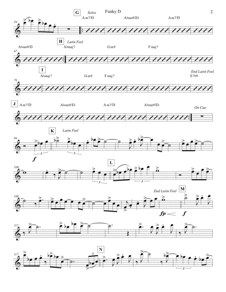 Funky D Violin I Page 2