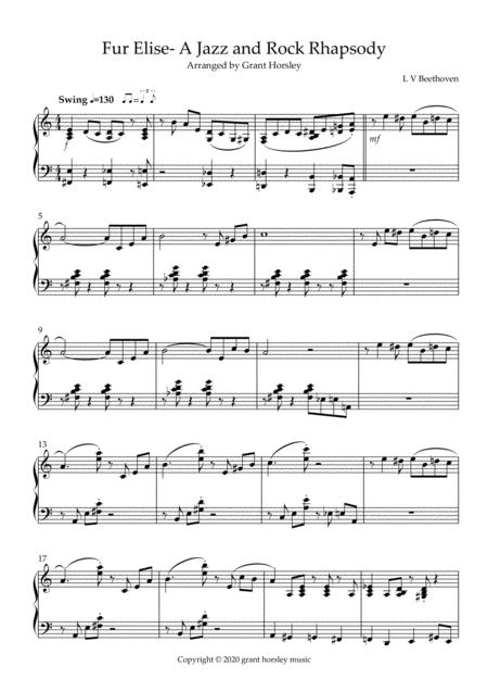 Fur Elise A Jazz And Rock Rhapsody Piano Solo Intermediate Page 2