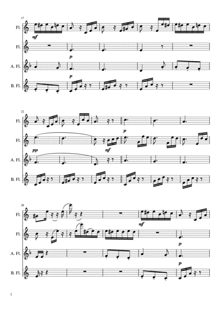Fur Elise Flute Choir Page 2