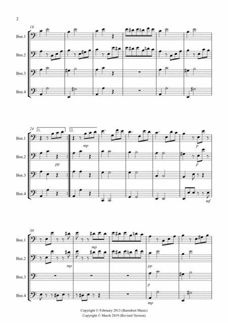 Fur Elise For Bassoon Quartet Page 2