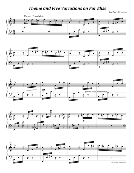 Fur Elise Variations Page 2