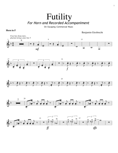 Futility Horn Transcription Page 2