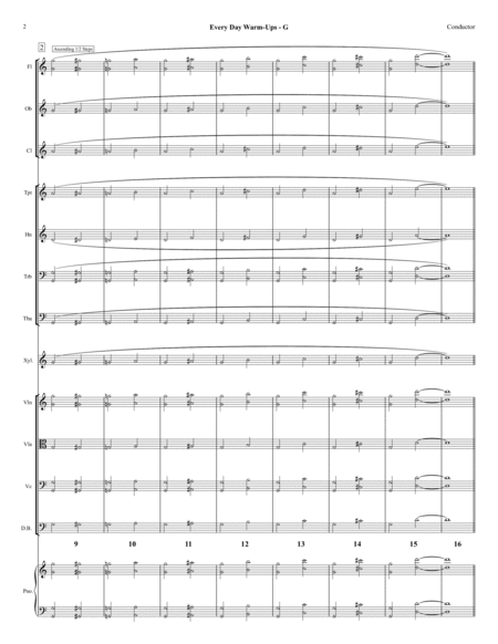 G Every Day Warm Ups For Full Orchestra Page 2