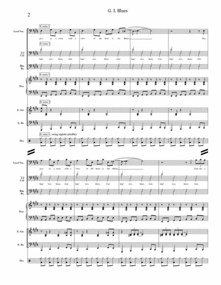 G I Blues Elvis Full Score Set Of Parts Page 2