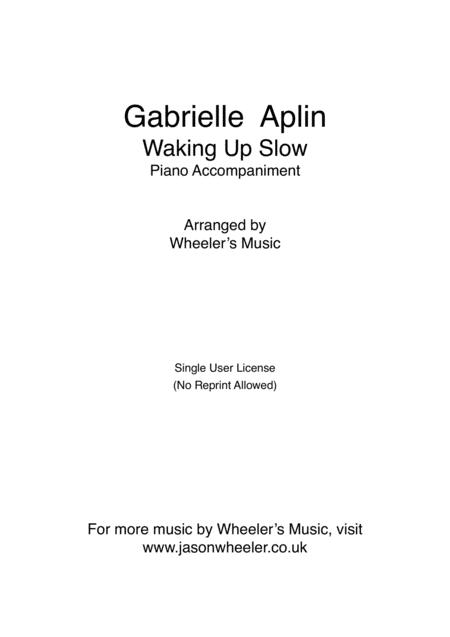 Gabrielle Aplin Waking Up Slow Piano Accompaniment Page 2