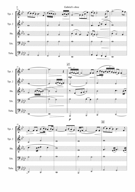 Gabriels Oboe Brass Quintet Page 2