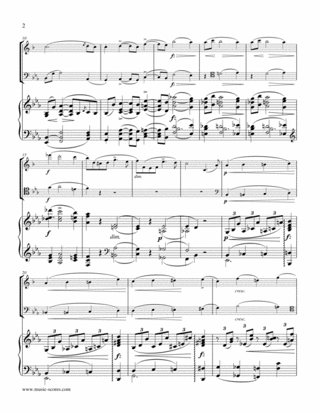 Gade Allegro Animato 1st Movement From Piano Trio Clarinet Bassoon And Piano Page 2