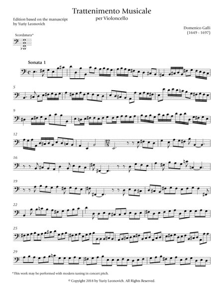 Galli 12 Sonatas For Cello Solo Urtext With Optional Scordatura Page 2