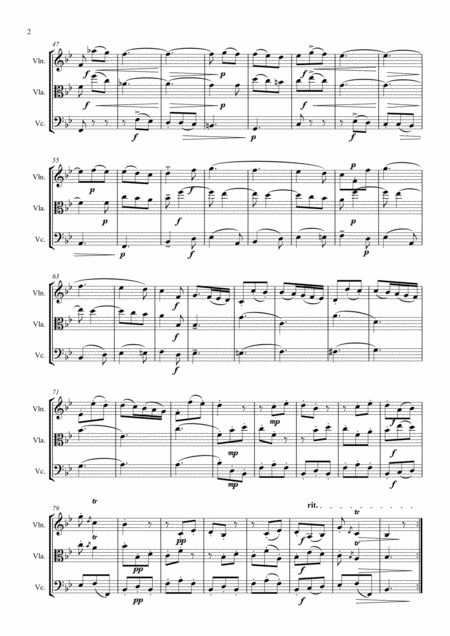 Gallo Trio Sonata No 2 In Bb Mvt 3 The Original Baroque Music Used In The Derivative Pulcinella Suite 3b Allegro From Scherzino String Trio Page 2
