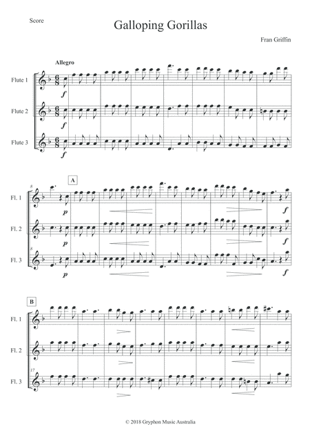 Galloping Gorillas For Flute Trio Page 2