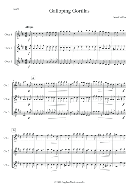 Galloping Gorillas For Oboe Trio Page 2