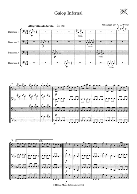 Galop Infernal Arr Bassoon Quartet Page 2