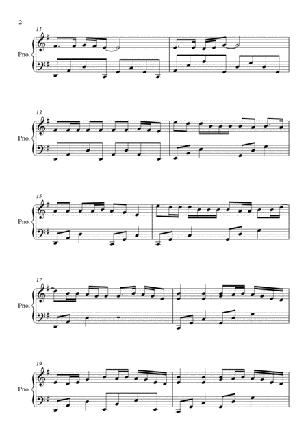 Galway Girl E Minor By Ed Sheeran Piano Page 2