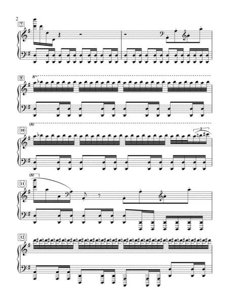 Galway Piper Easy Piano Sheet Music Page 2