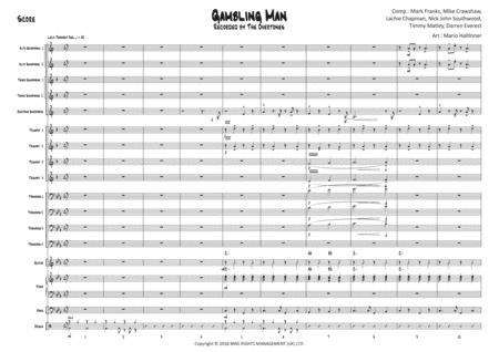 Gambling Man The Overtones Jazz Ensemble Score Parts Page 2