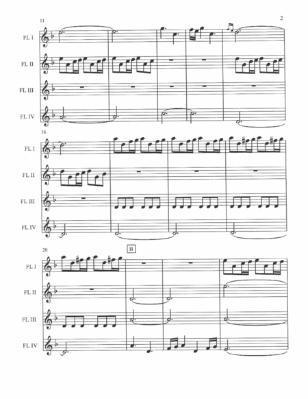 Game Of Thrones For Flute Quartet Page 2