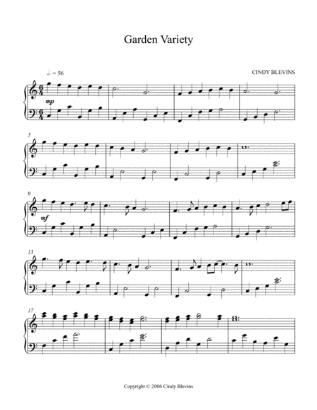 Garden Variety An Original Piano Solo From My Piano Book Serendipity Page 2