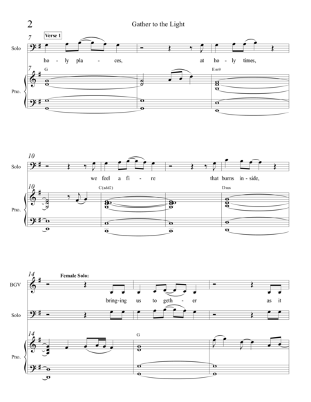 Gather To The Light Vocal Duet Satb Page 2