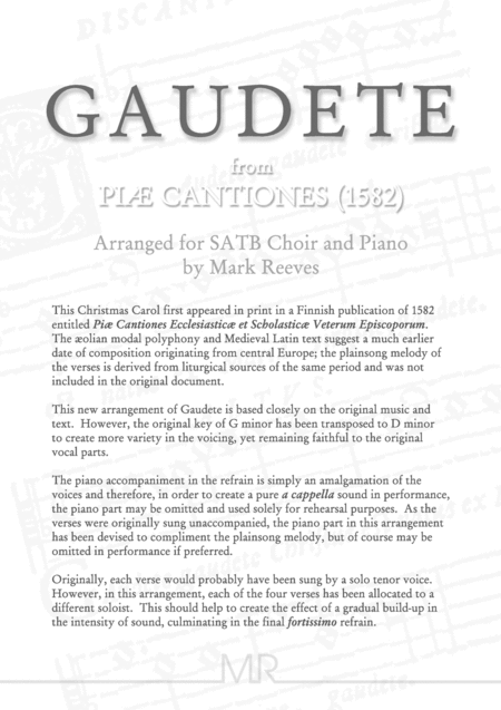 Gaudete For Satb Choir Page 2