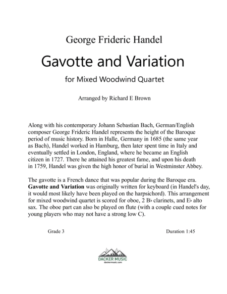 Gavotte And Variation Page 2