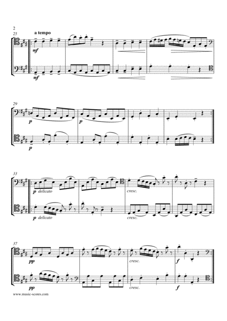 Gavotte From Rosine Cello Duet Page 2