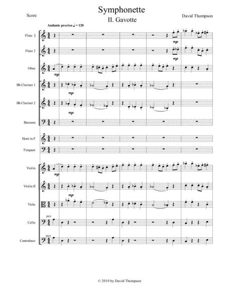 Gavotte From Symphonette Page 2