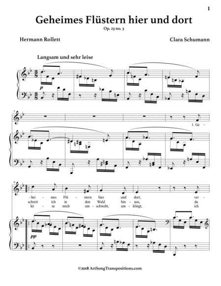 Geheimes Flstern Hier Und Dort Op 23 No 3 B Flat Major Page 2