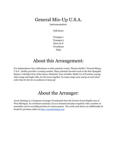 General Mix Up Usa Patriotic Medley For Brass Quintet Page 2