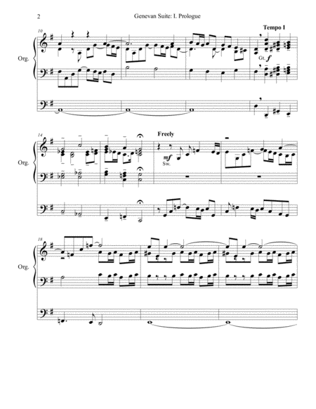 Genevan Suite For Organ By Brenda Portman Page 2