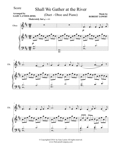 Gentle Hymns For Worship Oboe And Piano With Parts Page 2