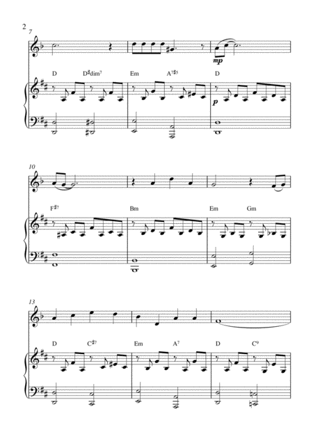 Georgia On My Mind Clarinet In A Solo And Piano Accompaniment Page 2