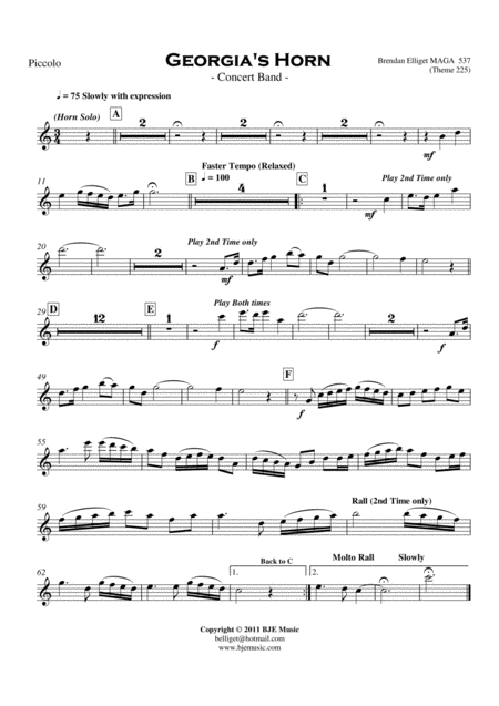 Georgias Horn Concert Band Page 2