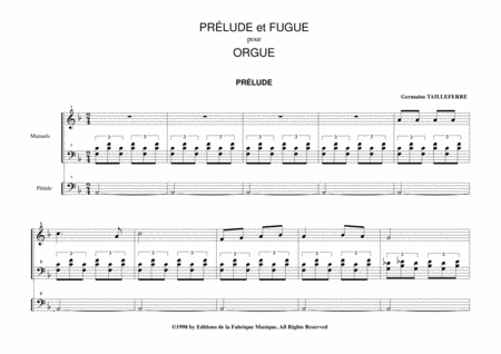 Germaine Tailleferre Prelude And Fugue For Organ Page 2