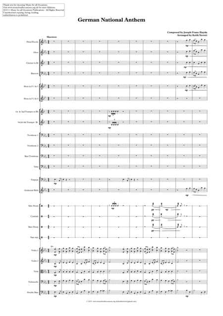 German National Anthem For Symphony Orchestra Page 2