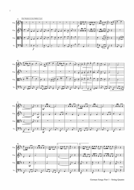 German Songs Part 1 Oktoberfest String Quartet Page 2