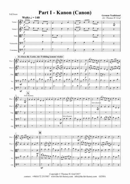 German Spring Song Collection 5 Concert Pieces String Orchestra Page 2