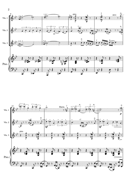 Gershwin It Aint Necessarily So 3 Violins Violin Trio Violin Group Piano Page 2