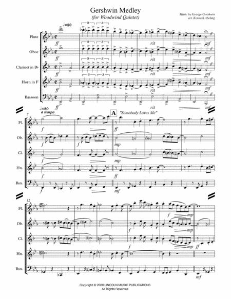 Gershwin Medley For Woodwind Quintet Page 2