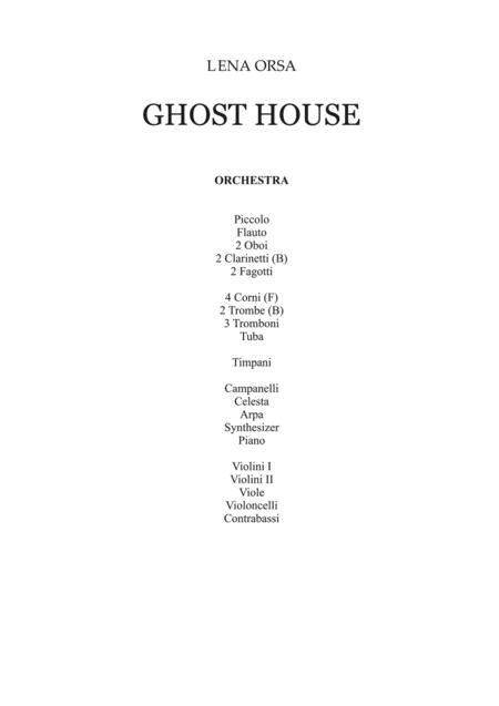 Ghost House For Symphony Orchestra Score Page 2